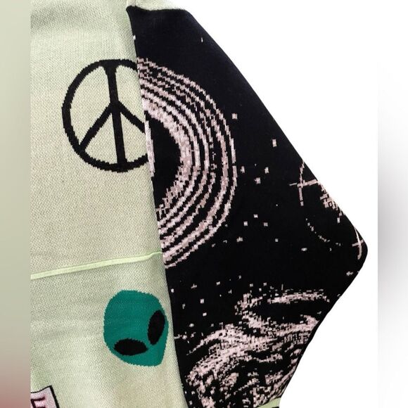 NWT SPACE OUT V NECK CARDIGANN BY SPIRIT JERSEY, XL - Picture 5 of 8